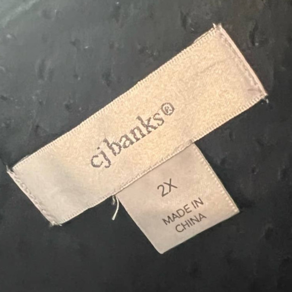 CJ Banks plus sz. 2X  black shacket, jacket, shirt, layering professsional 1649 - Picture 9 of 9